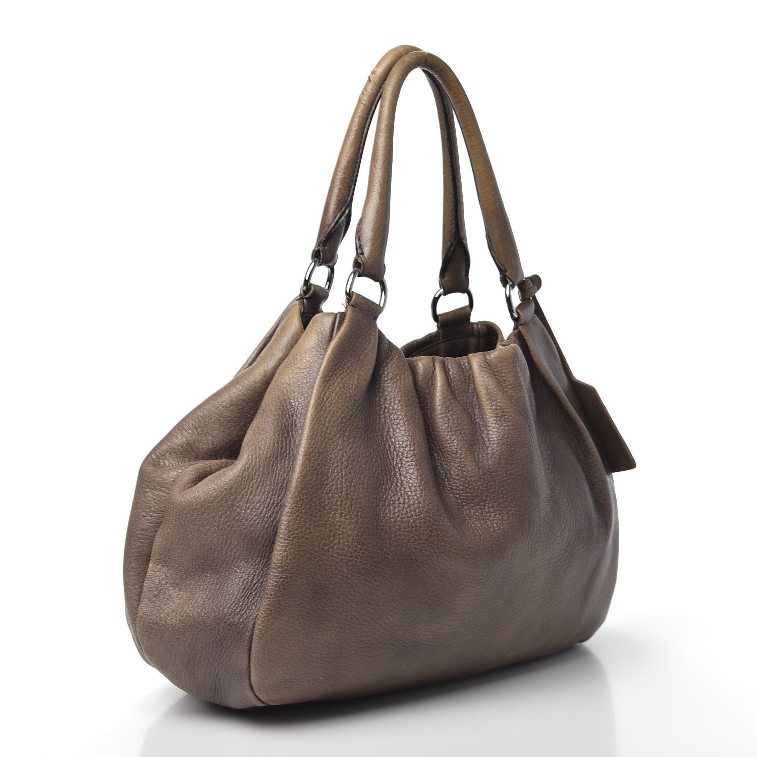Prada Cervo Antik Tote Fumo 3 of 9