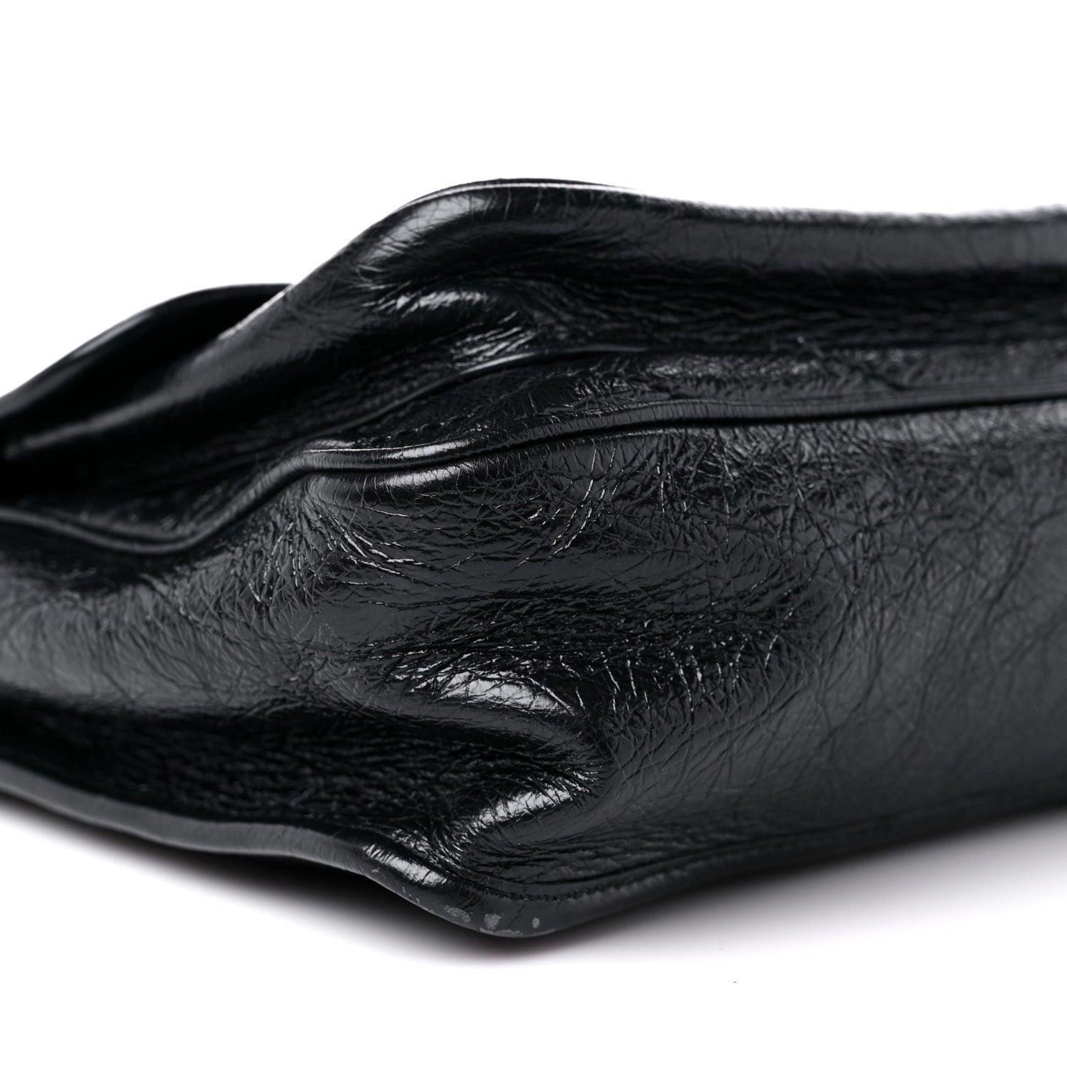 Saint Laurent Crinkled Calfskin Matelasse Monogram Medium Niki Chain Satchel Black 9 of 11