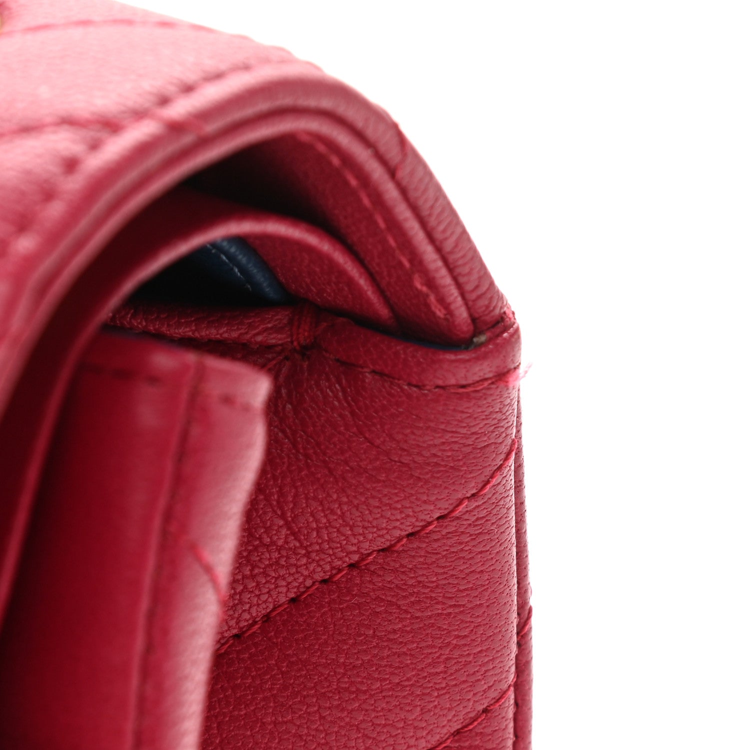 Chanel Sheepskin Chevron Quilted 2.55 Reissue 226 Flap Dark Pink 11 of 13