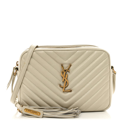 Saint Laurent Calfskin Matelasse Monogram Lou Camera Bag Crema Soft 1 of 12