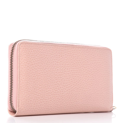 Gucci Calfskin Butterfly Farfalla Zip Around Wallet Perfect Pink 3 of 8