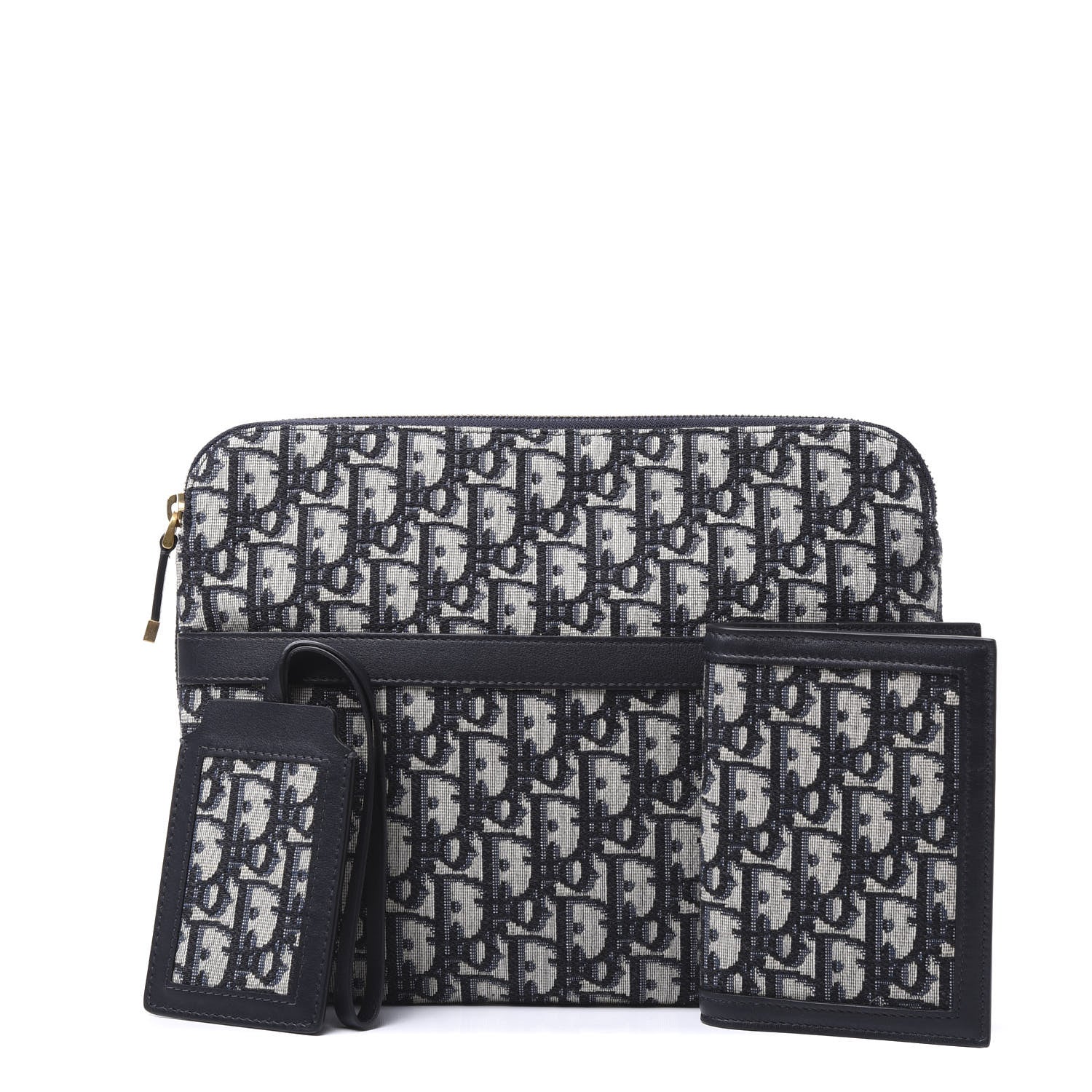 Christian Dior Oblique Travel Set Navy Blue 1 of 11
