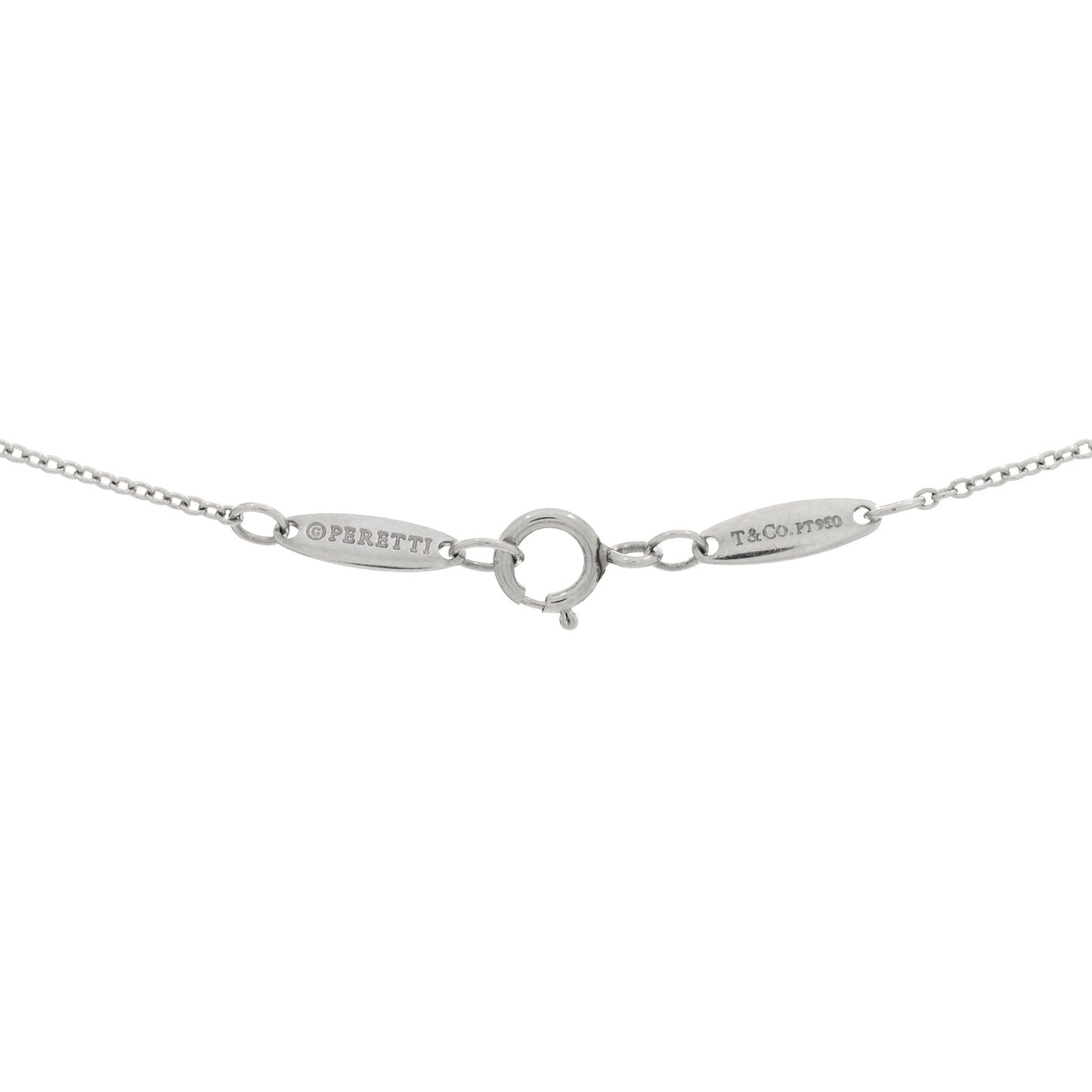 Platinum Yellow Diamond .17ct Elsa Peretti Diamonds by the Yard Pendant Necklace
