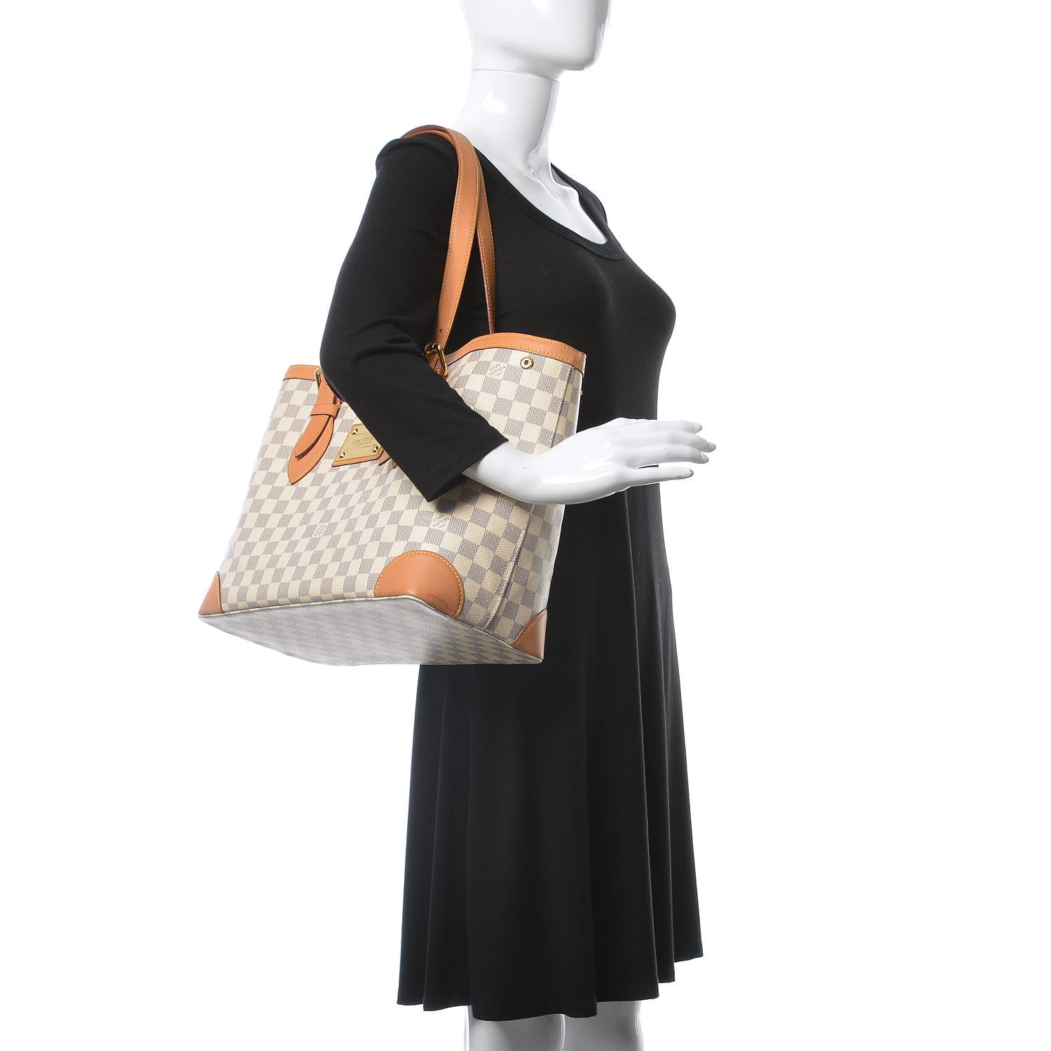 Louis Vuitton Damier Azur Hampstead MM 2 of 18