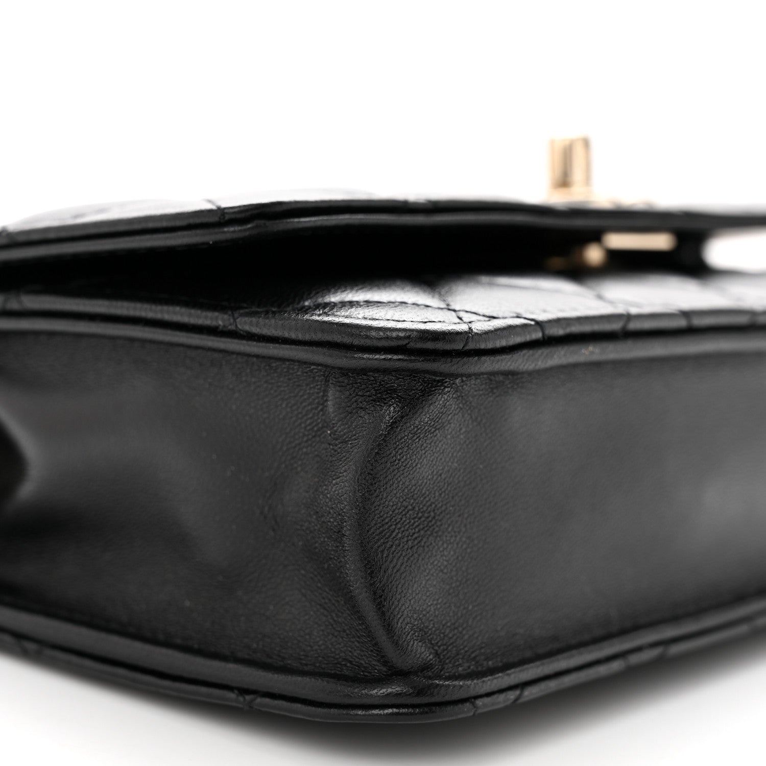 Chanel Lambskin Quilted Trendy CC Wallet On Chain WOC Black 10 of 11