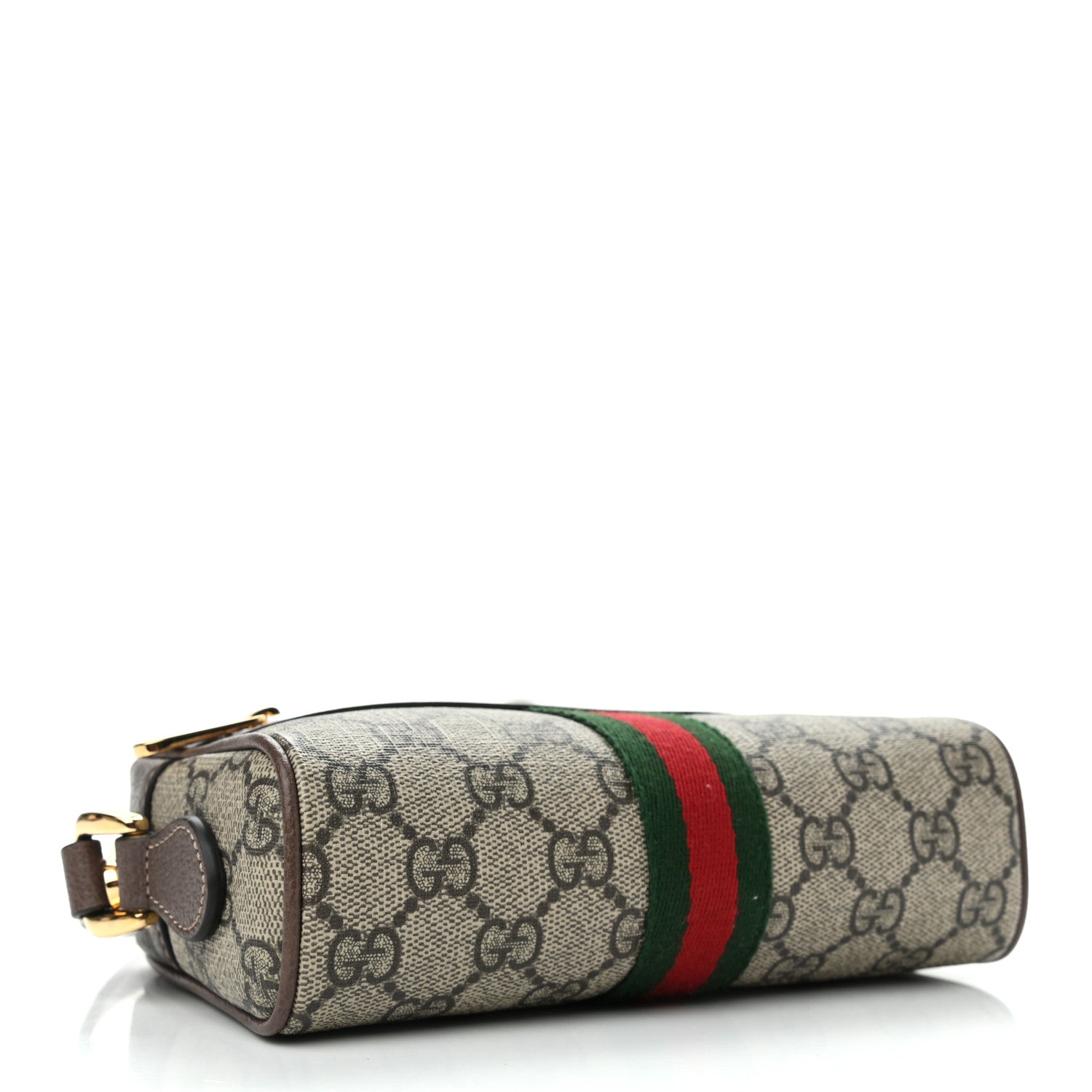 Gucci GG Supreme Monogram Web Mini Ophidia Shoulder Bag Brown 4 of 11