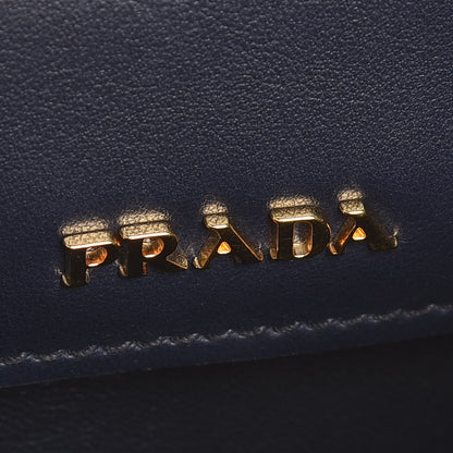 Prada City Calf Colorblock Bibliotheque Shoulder Bag Celeste Baltico 7 of 8