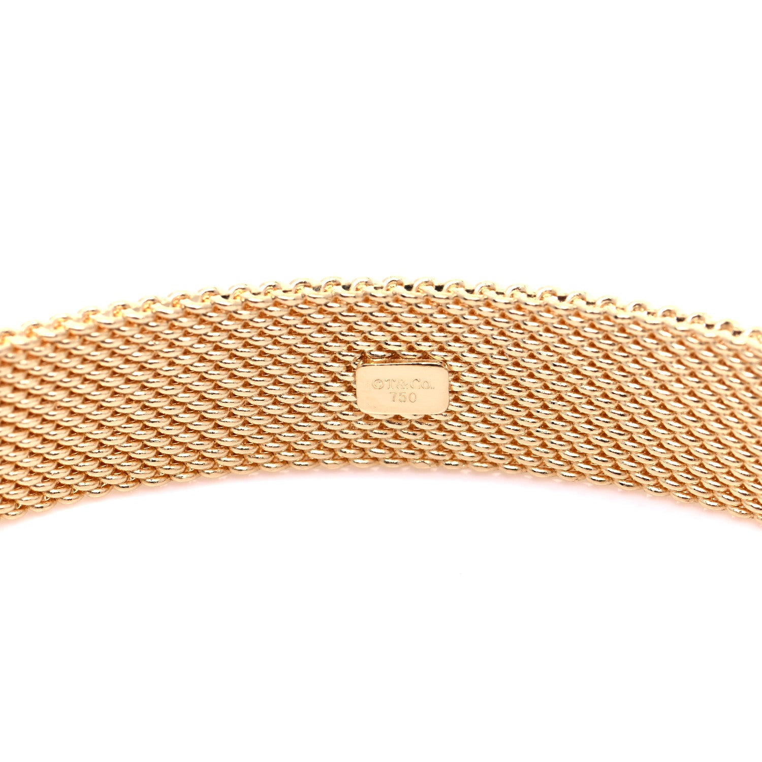 Tiffany 18K Yellow Gold Somerset Bangle Bracelet 6 of 6
