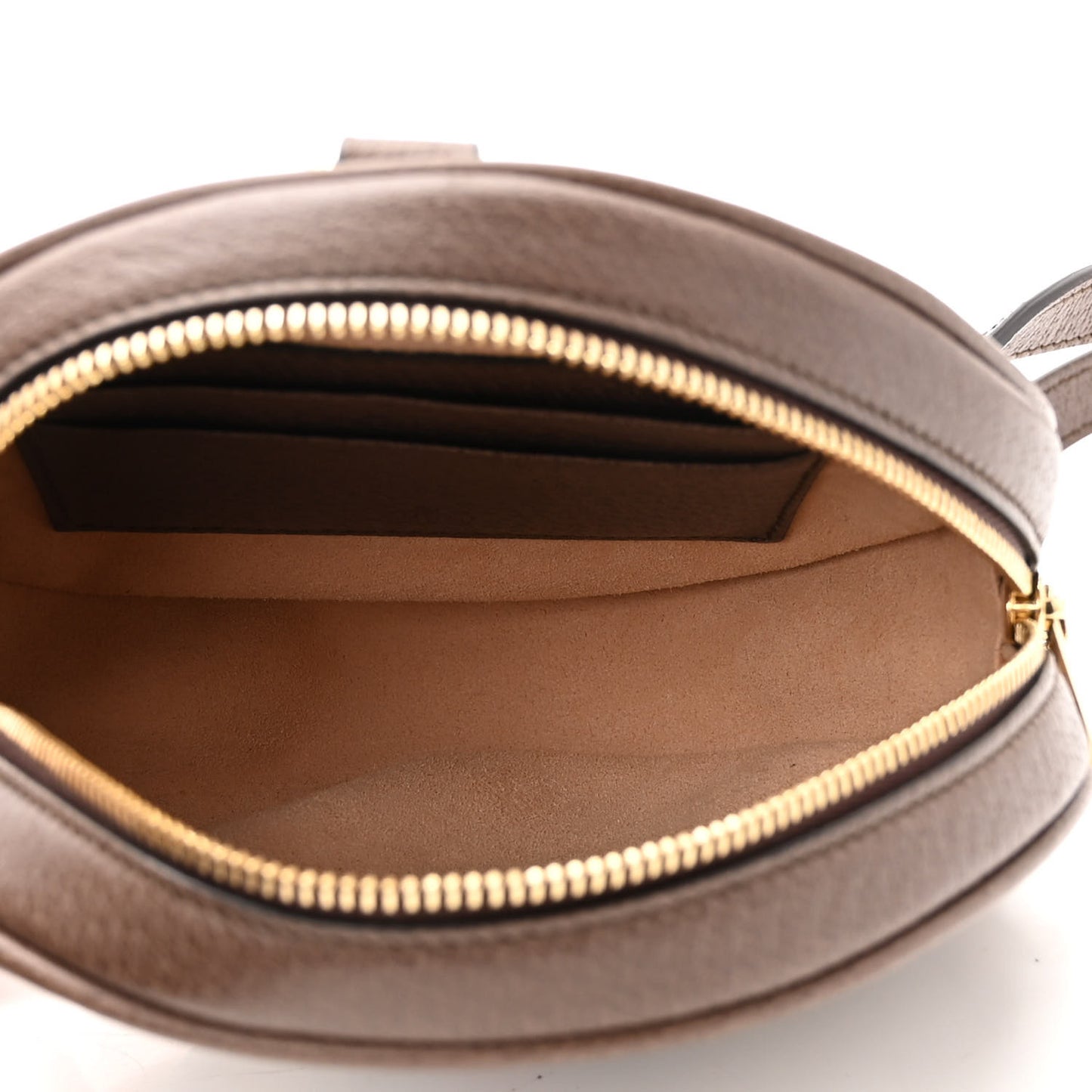 GG Supreme Monogram Web Mini Ophidia Round Backpack Brown