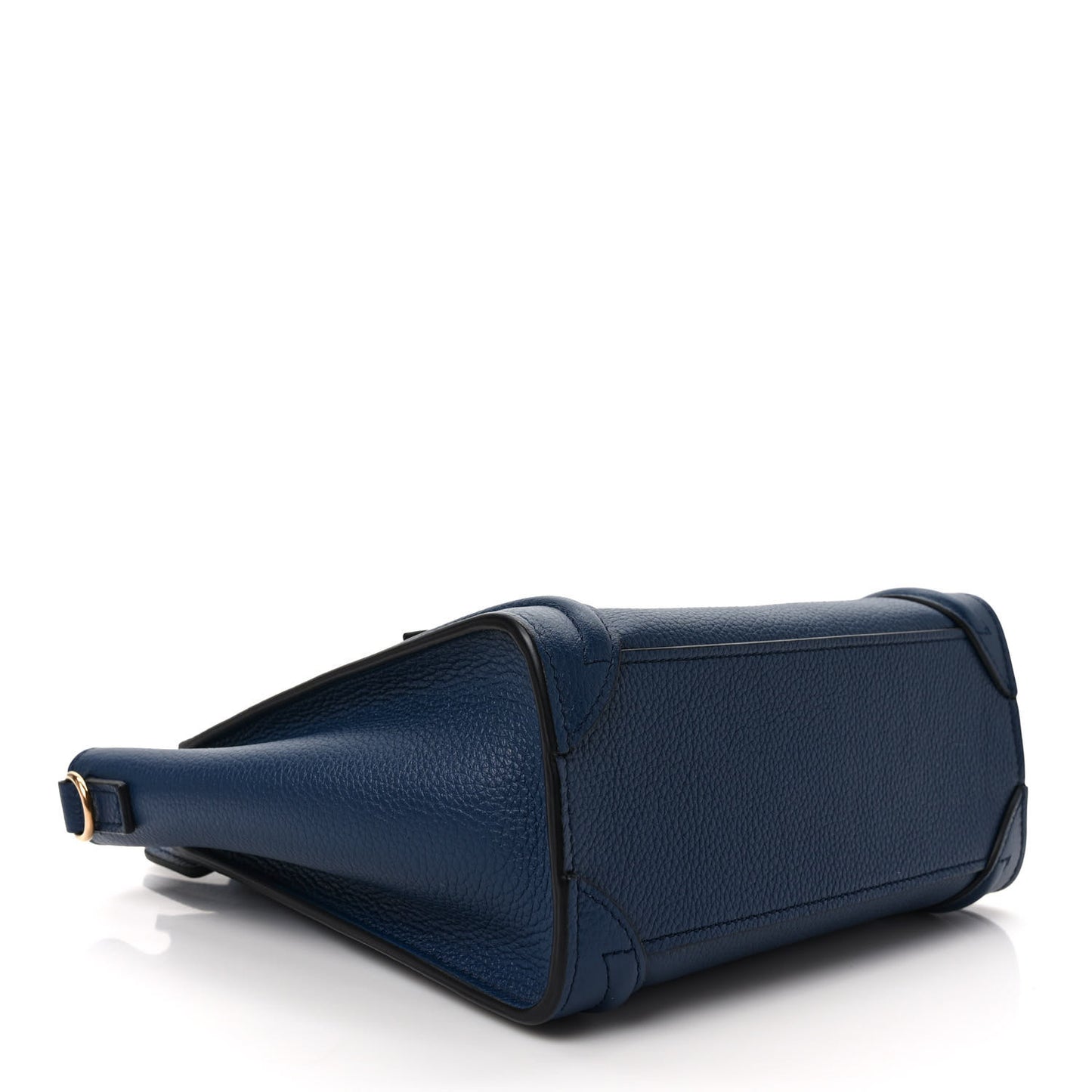 Drummed Calfskin Nano Luggage Deep Blue