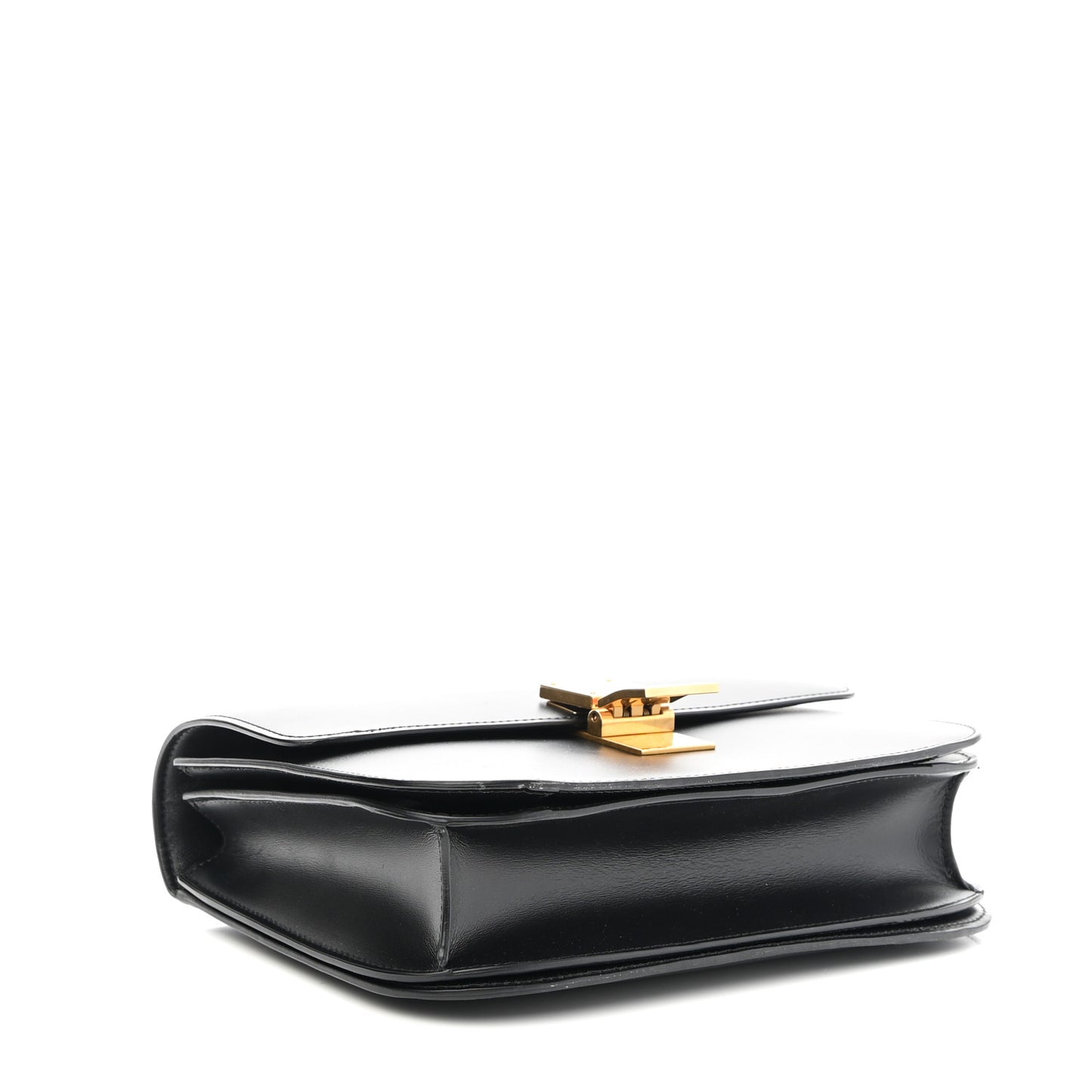 Box Calfskin Medium Classic Box Flap Bag Black