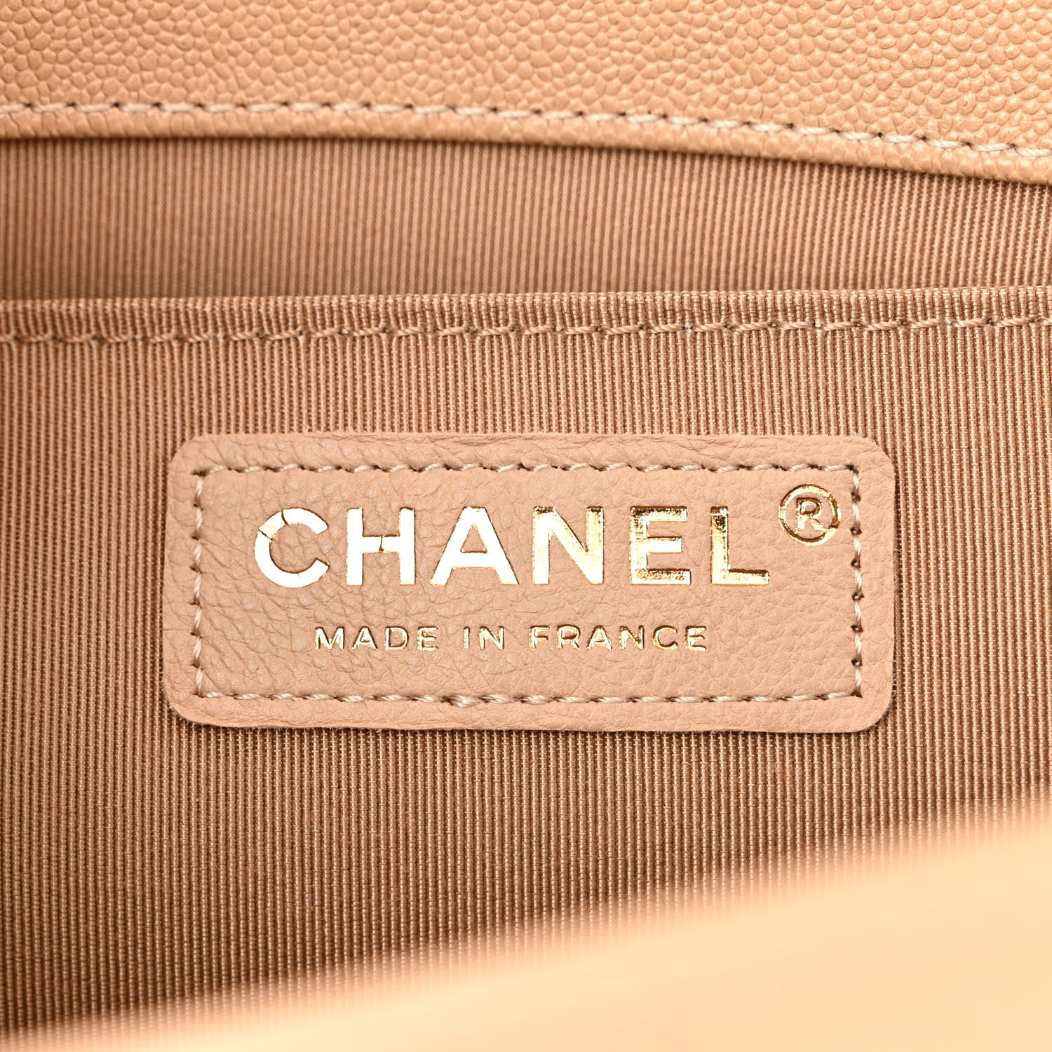 Chanel Caviar Quilted Medium Boy Flap Beige 6 of 11