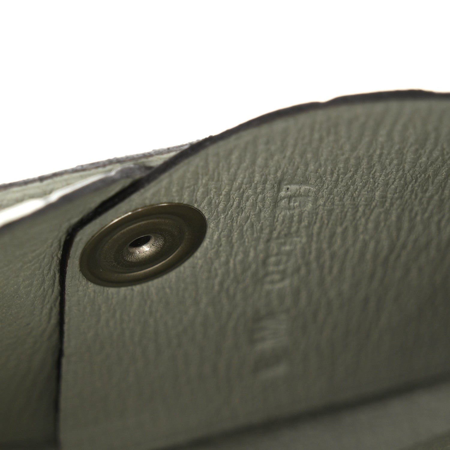 Hermes Matte Alligator Calvi Card Case Vert Peppermint 7 of 7