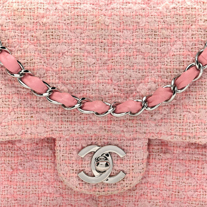 Chanel Tweed Medium Double Flap Pink 8 of 12