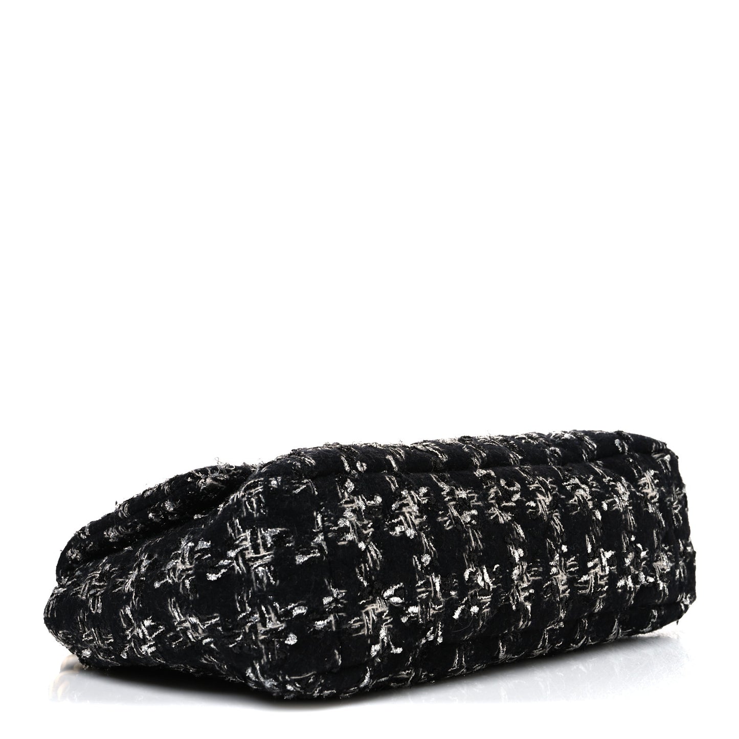 Tweed Quilted Large Chanel 19 Flap Black Silver Ecru