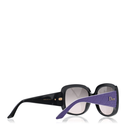 Christian Dior Resin Cannage Dior Lady Lady 10 Sunglasses Black Purple 4 of 8