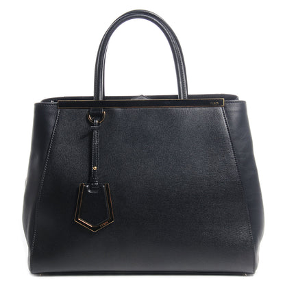 Fendi Vitello Elite Medium 2Jours Tote Black 1 of 9