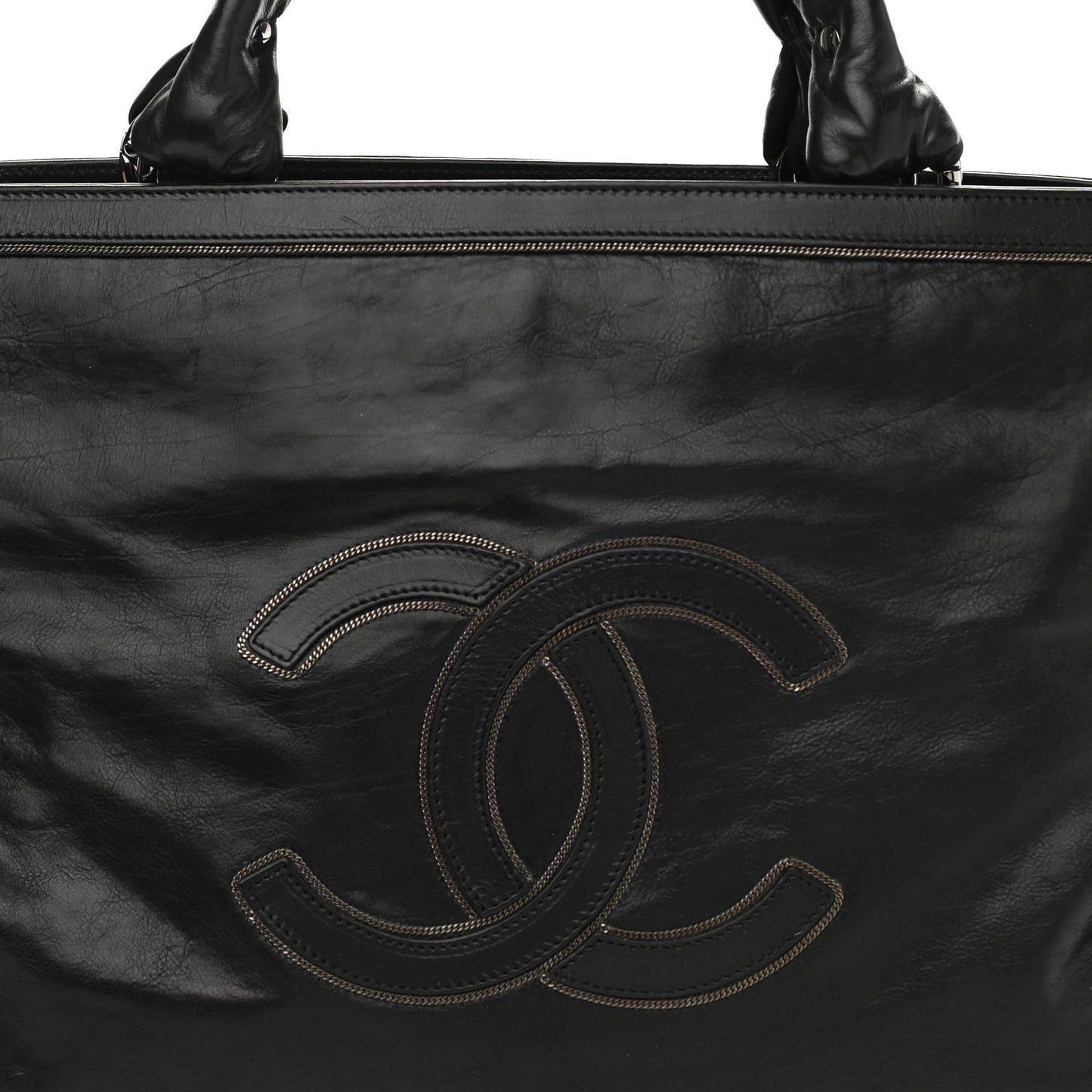 Lambskin East West Soho Shopper Black