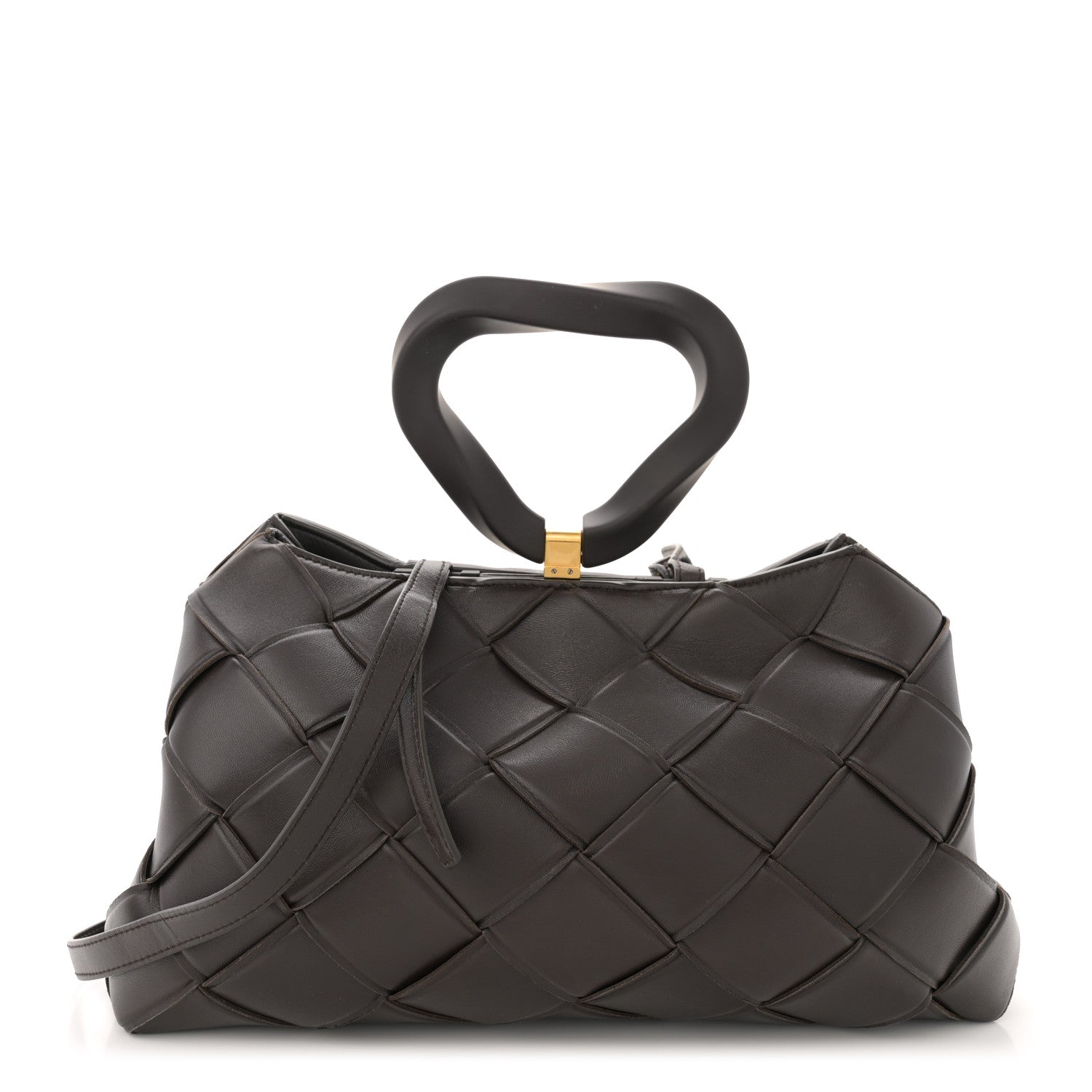 Bottega Veneta Nappa Maxi Intrecciato Grasp Top Handle Bag Fondant 1 of 13