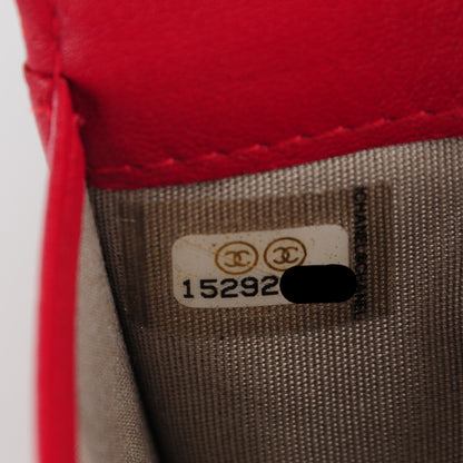 Chanel Caviar Timeless CC Yen Wallet Red 7 of 8
