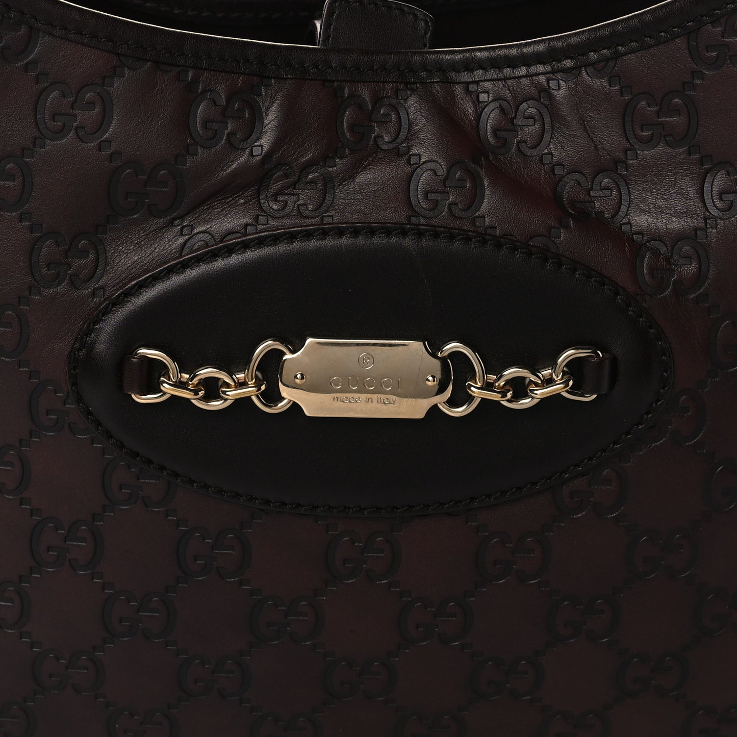 Guccissima Punch Hobo Dark Brown