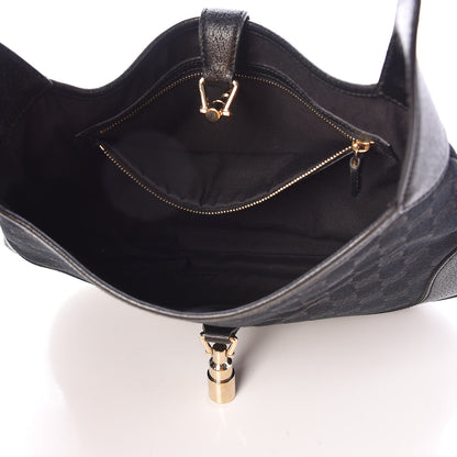 Gucci Monogram Jackie O Hobo Black 5 of 9