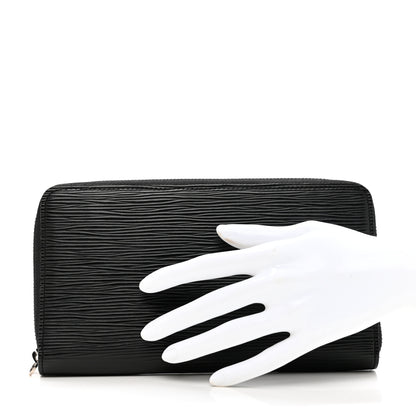 Louis Vuitton Epi Zippy Organizer Wallet Black 2 of 7