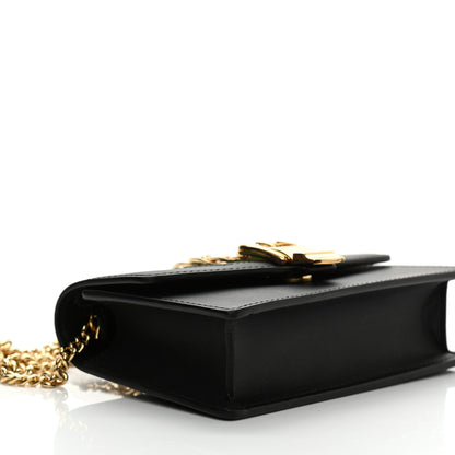 Gucci Calfskin Super Mini Sylvie Chain Shoulder Bag Black 8 of 10
