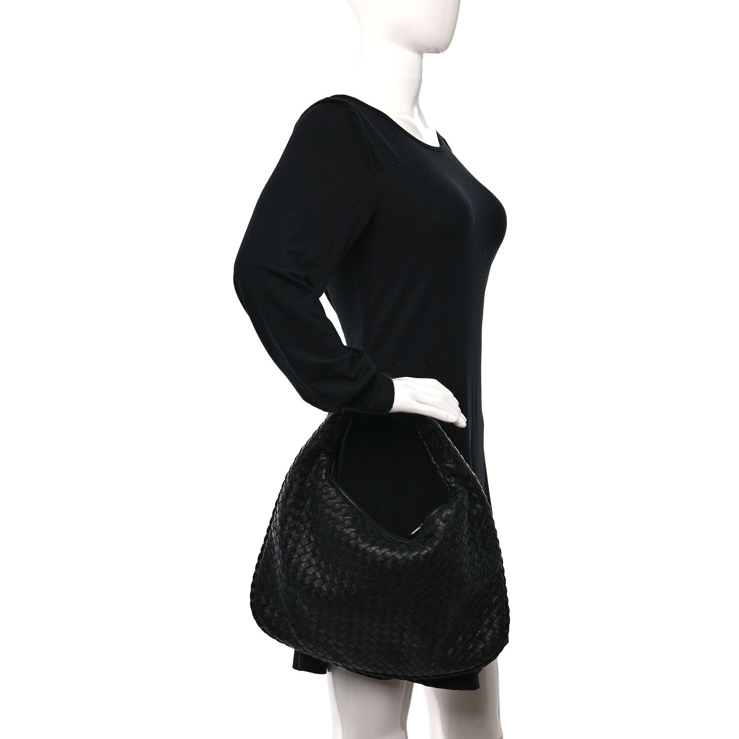 Bottega Veneta Nappa Intrecciato Medium Veneta Hobo Black 2 of 11