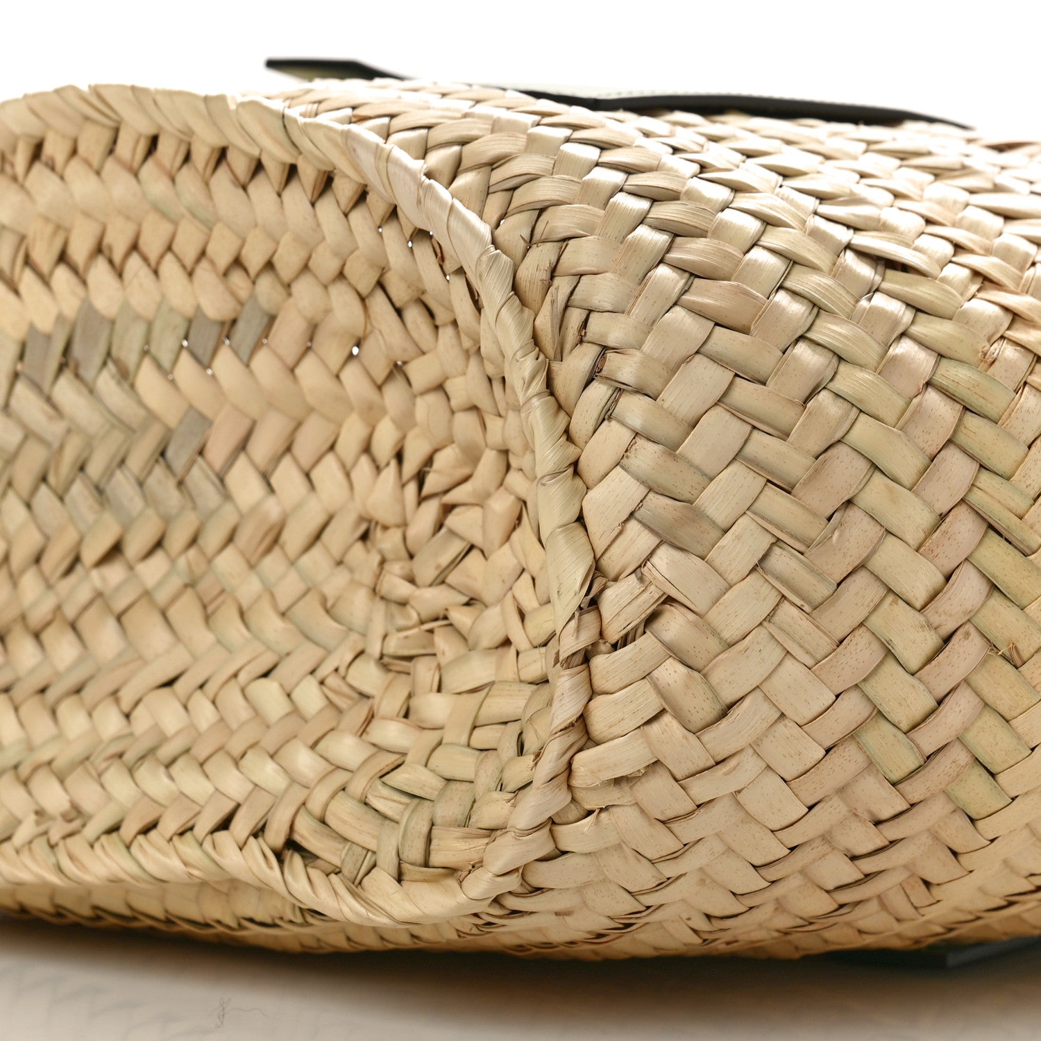 Loewe Raffia Small Basket Tote Bag Natural Green 7 of 7