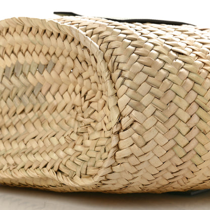 Loewe Raffia Small Basket Tote Bag Natural Green 7 of 7