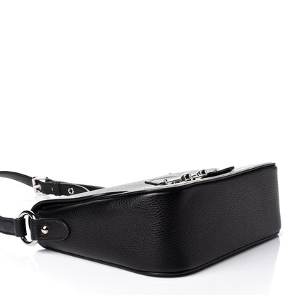 Miu Miu Vitello Phenix Madras Shoulder Bag Black 3 of 6