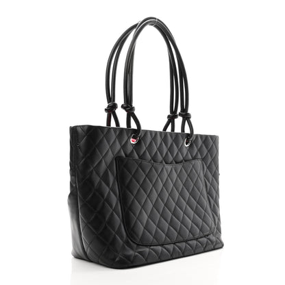 Chanel Calfskin Quilted Large Cambon Tote Black 3 of 10