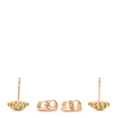 David Yurman 18K Yellow Gold Diamond 10mm Starburst Earrings 3 of 4