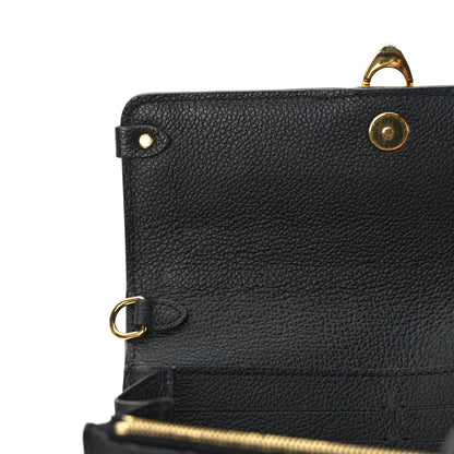 Louis Vuitton Empreinte Vavin Chain Wallet Black 10 of 11