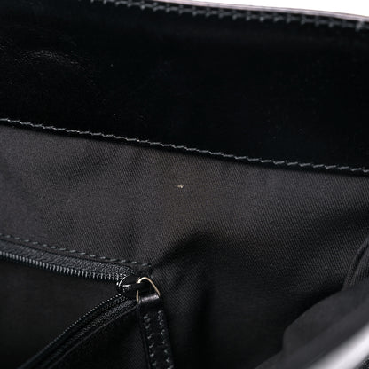 Gucci Denim Monogram Chain Bucket Tote Black 11 of 13