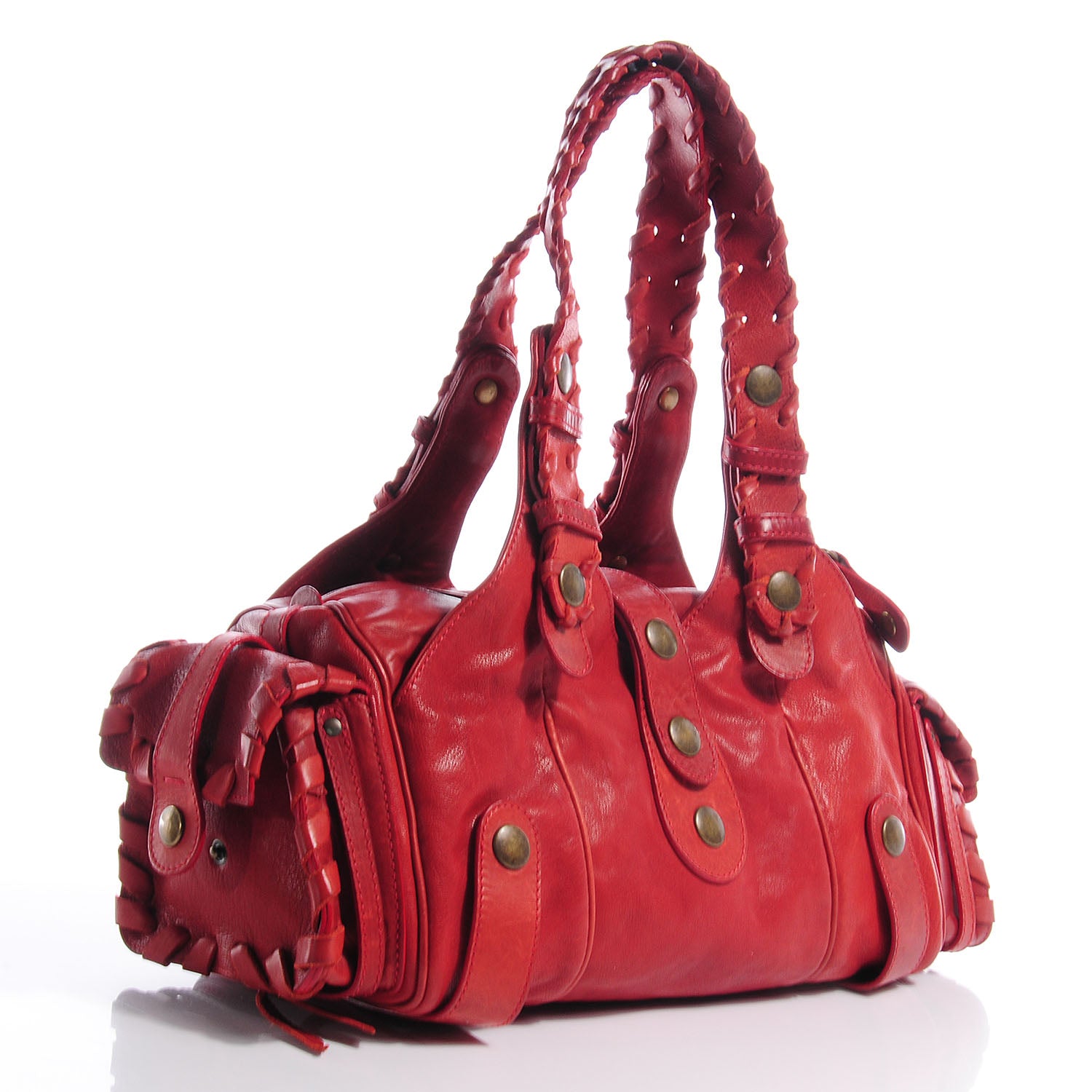 Chloe Calfskin Silverado Shoulder Bag Red 3 of 7