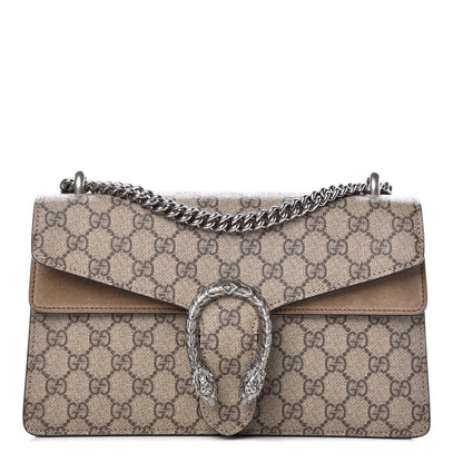Gucci GG Supreme Monogram Small Dionysus Shoulder Bag Taupe 1 of 7