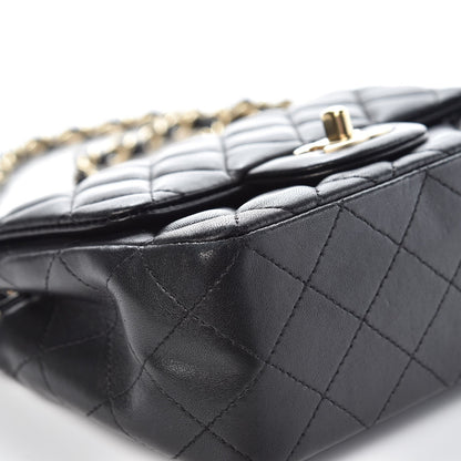 Chanel Lambskin Quilted Mini Square Flap Black 9 of 10