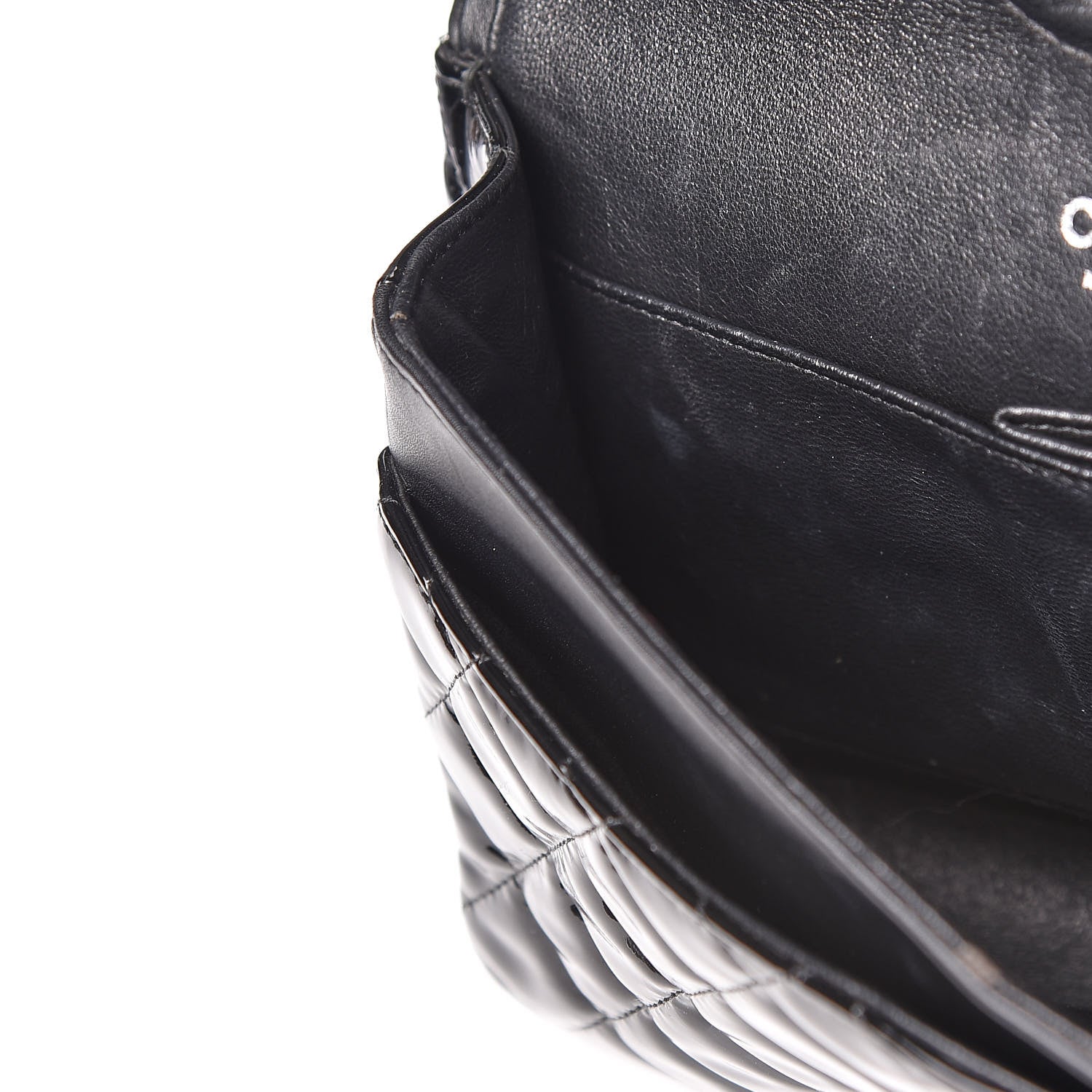Chanel Patent Quilted Medium Double Flap Black 14 of 18