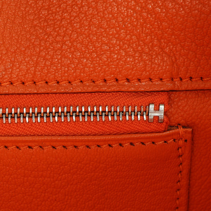 Hermes Taurillon Clemence Birkin 35 Orange 24 of 30