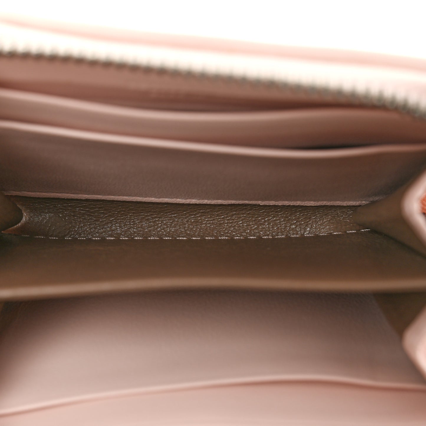 Nappa Intrecciato Small Bi-Fold Zip Wallet Pink