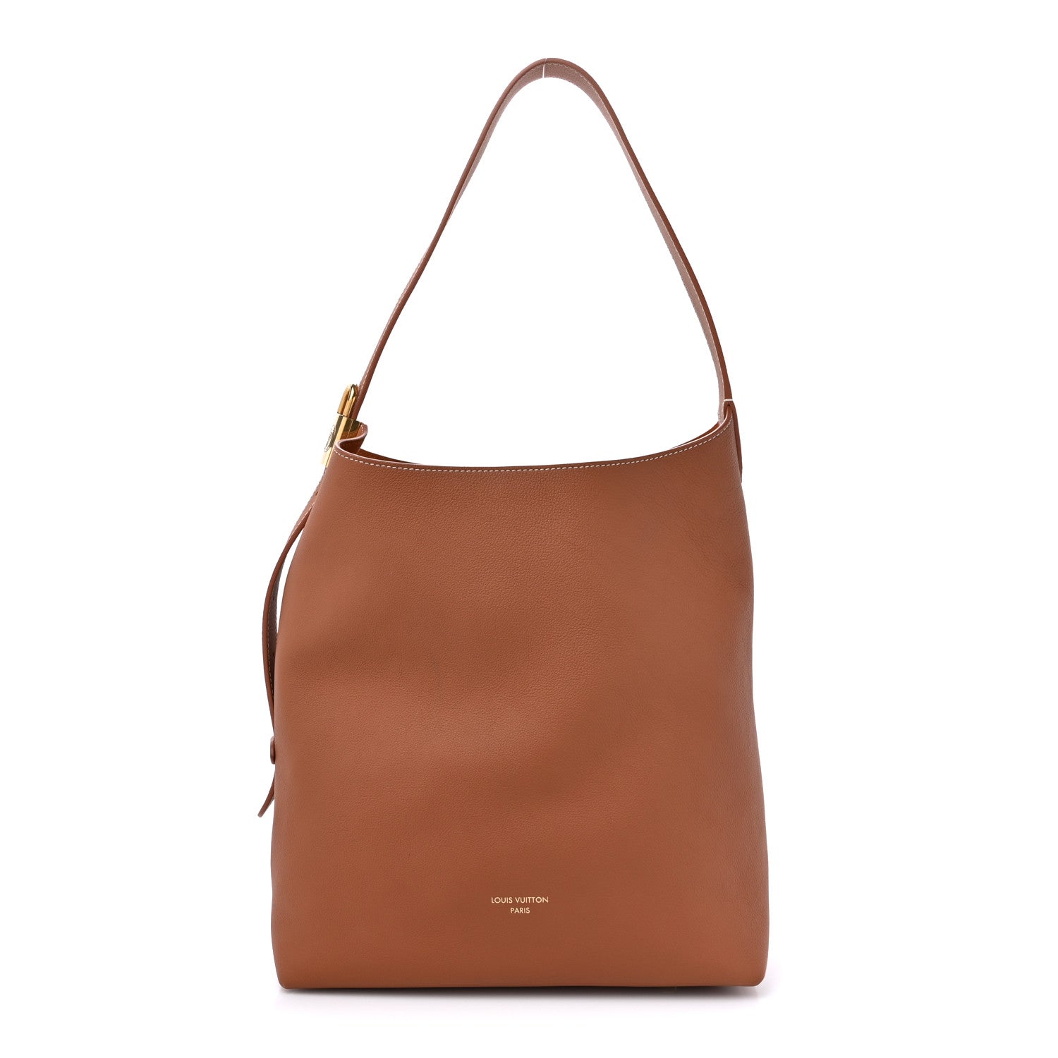 Louis Vuitton Grained Calfskin Low Key Hobo MM Cognac 1 of 13
