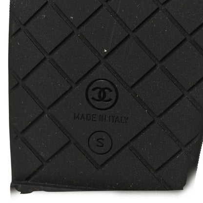 Chanel Tweed Flat Slipper Sandals S Black 6 of 7