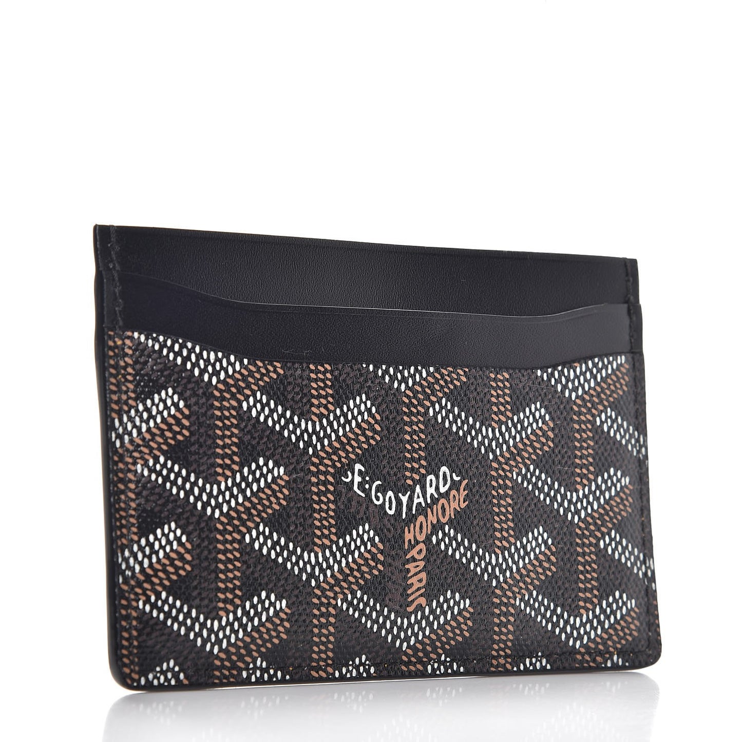 Goyardine Saint Sulpice Card Holder Black
