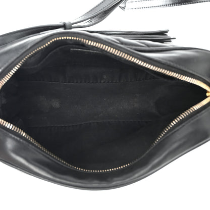 Saint Laurent Calfskin Matelasse Monogram Lou Camera Bag Black 5 of 16