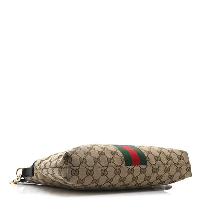 Gucci GG Monogram Web Flat Messenger Bag Black 4 of 11