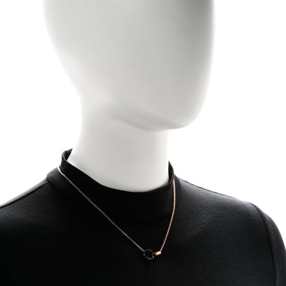 Cartier 18K Pink Gold Interlocking LOVE Necklace 2 of 6