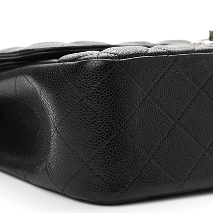Chanel Caviar Quilted Jumbo Double Flap Black 9 of 11