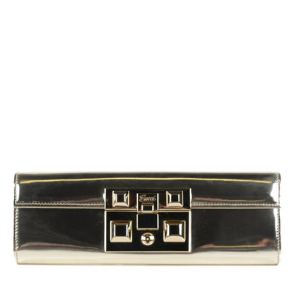 Gucci Patent Padlock Clutch Gold 1 of 7